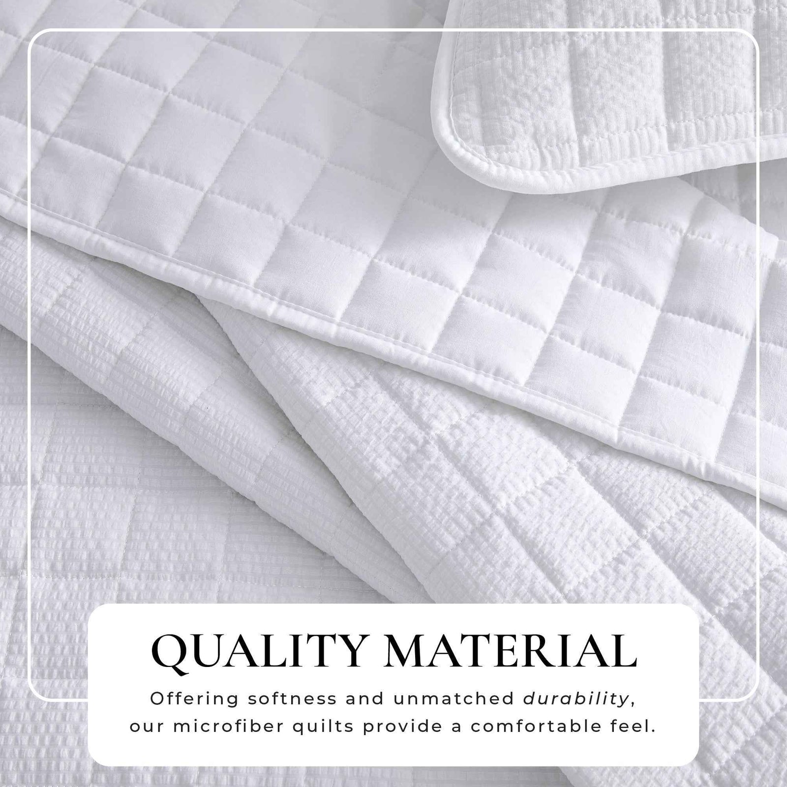 Box-Stitched Seersucker Quilt Set - Seersucker Collection