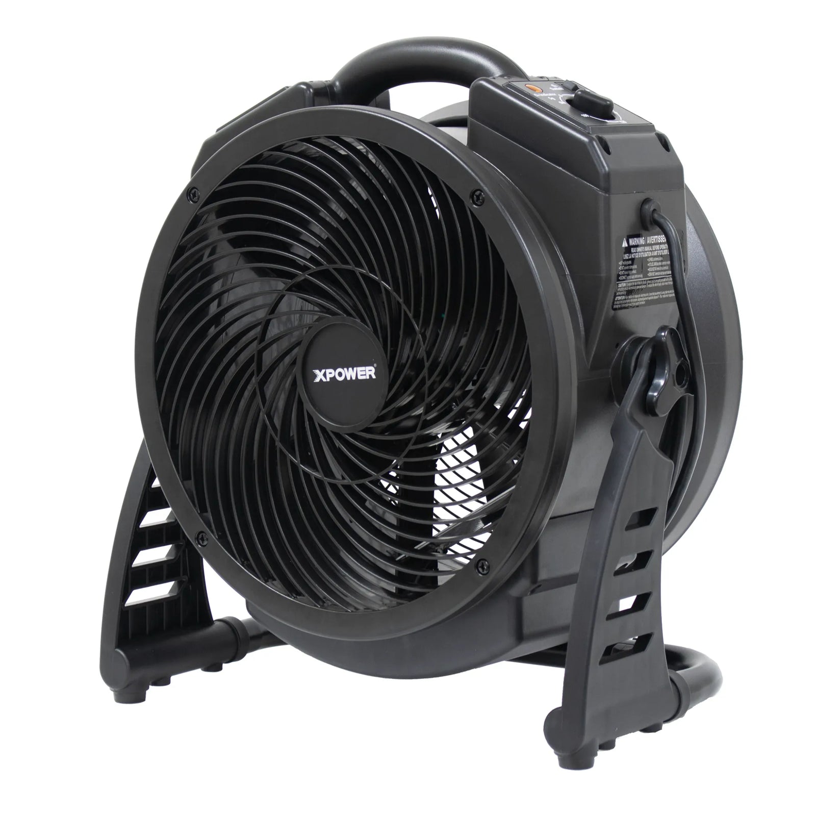 XPOWER M-25B Cordless Rechargeable Axial Air Mover with Ozone Generator