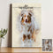 Pet Memorial Watercolor Portrait Sign II