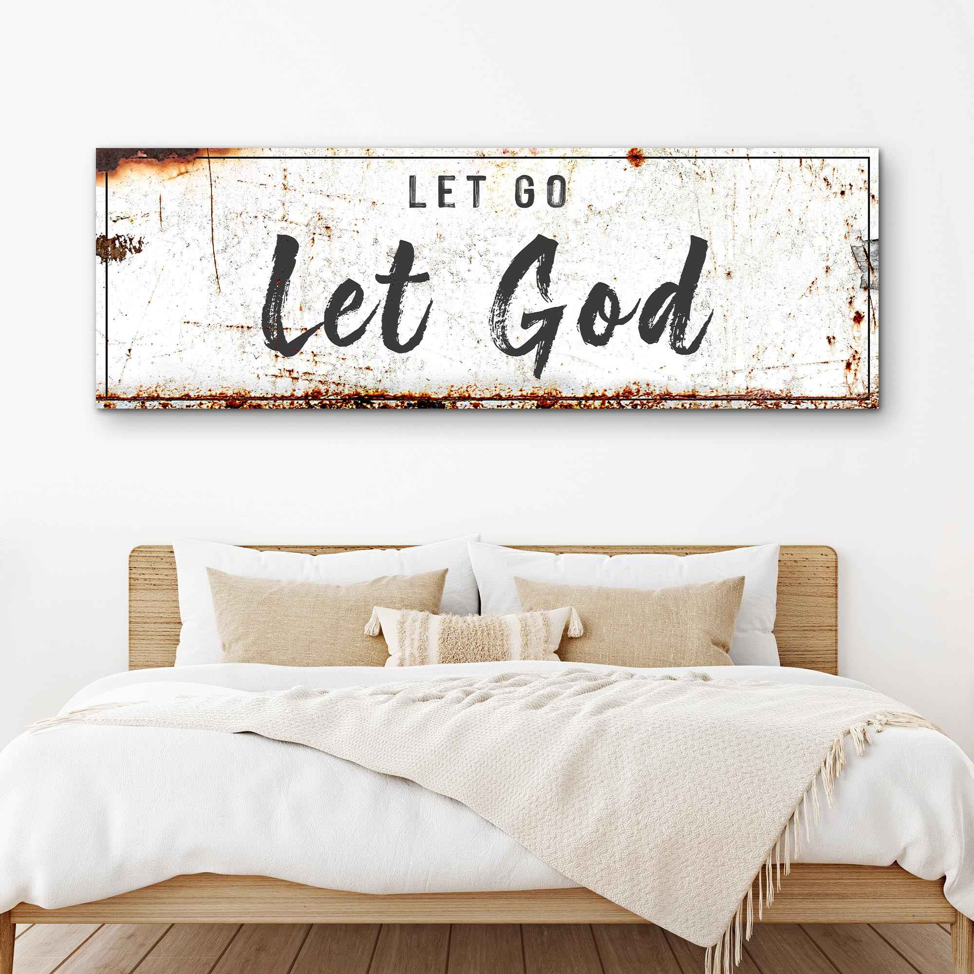 Let Go Let God Faith Sign