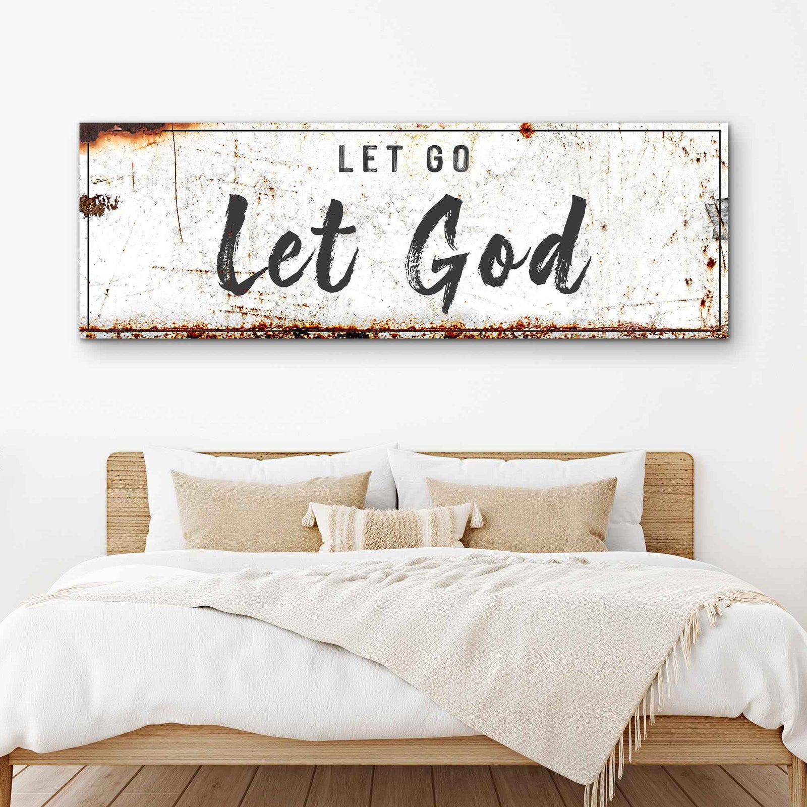 Let Go Let God Faith Sign