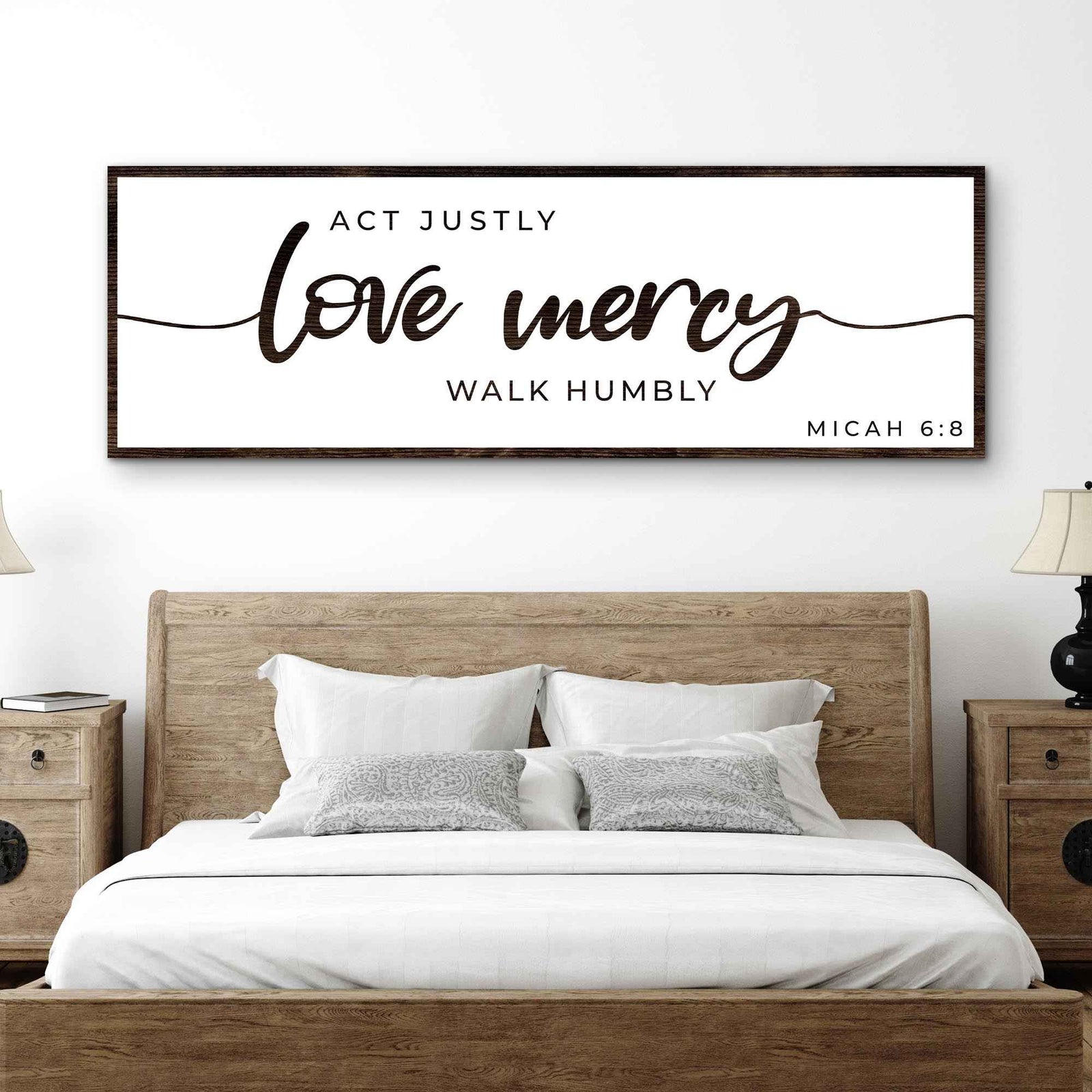 Act Justly Love Mercy Walk Humbly Faith Sign III