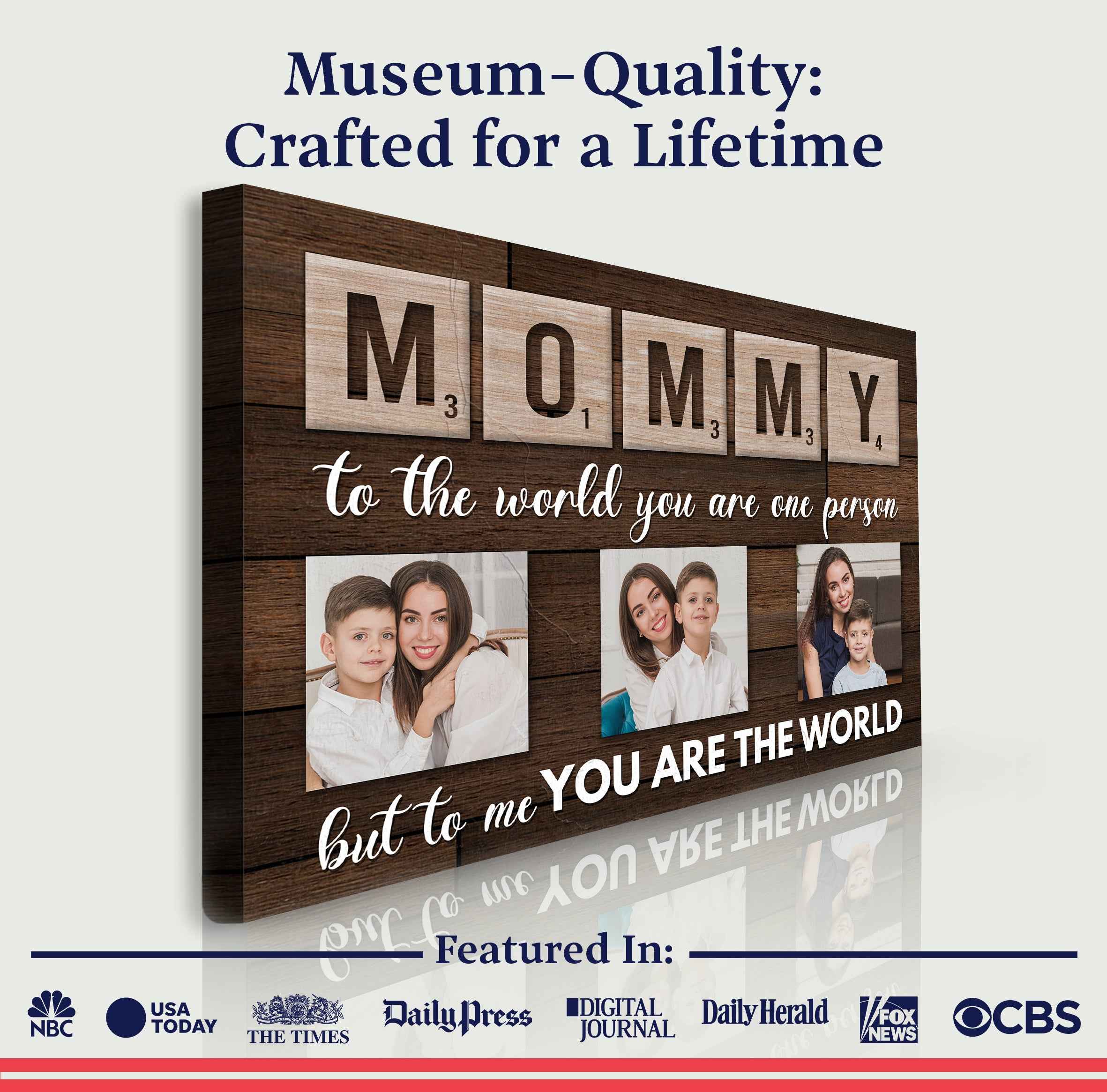 Mother's Day Sign To Me You Are The World