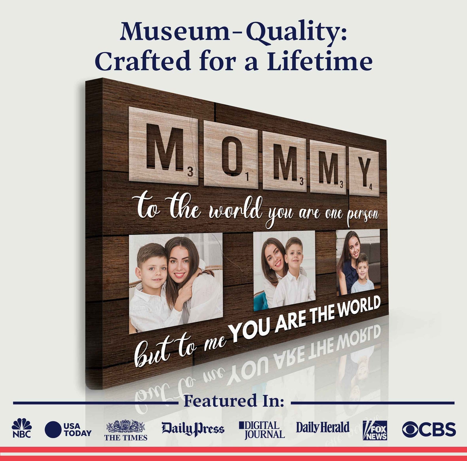 Mother's Day Sign To Me You Are The World