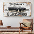 Personalized Black Angus Cattle Sign II