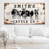 Personalized Cattle Sign II