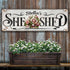 Personalized She Shed Sign