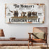 Personalized Long Horn Cattle Sign II