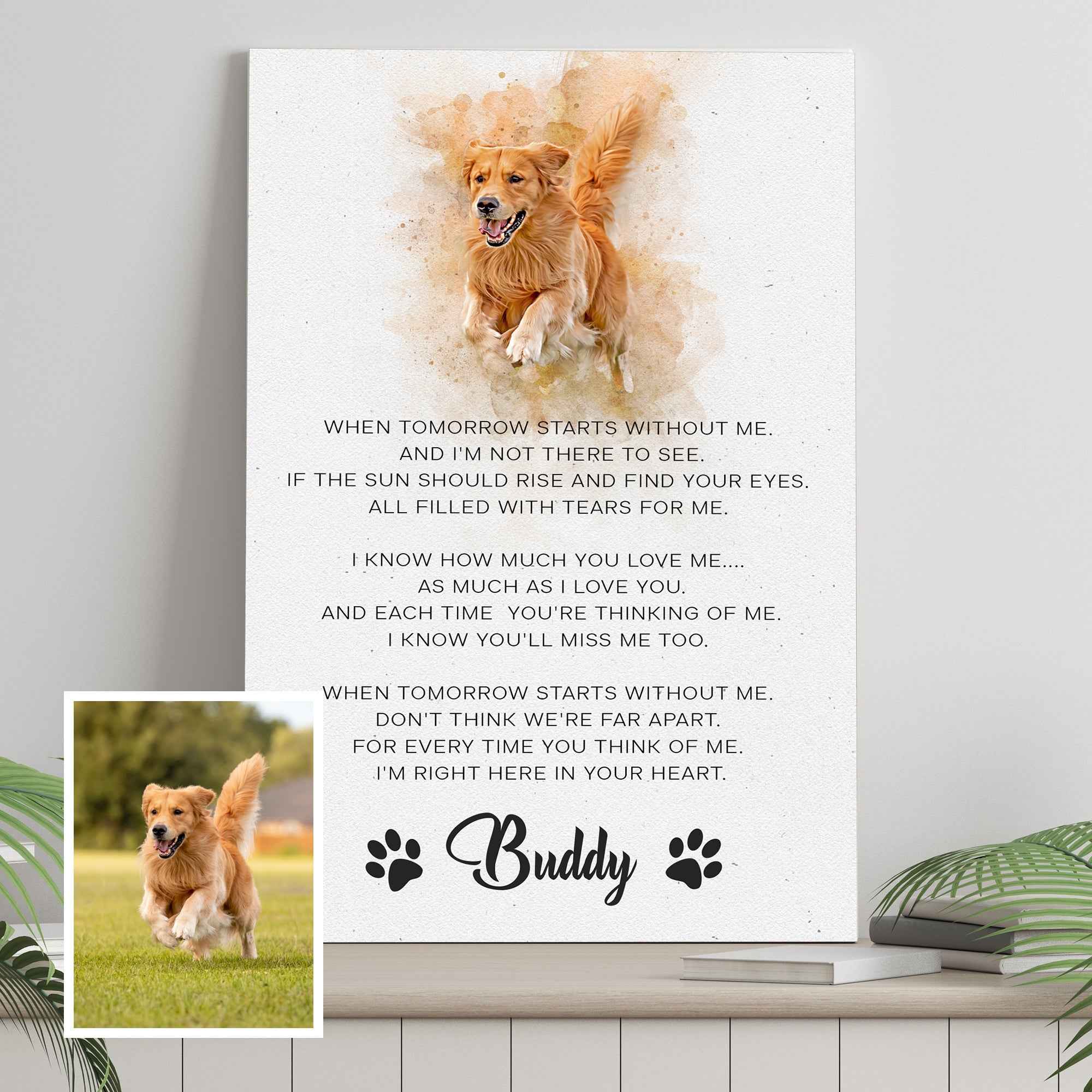 Pet Memorial Sign I'm Right Here In Your Heart