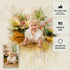 Newborn Baby Watercolor Portrait Custom Wall Art
