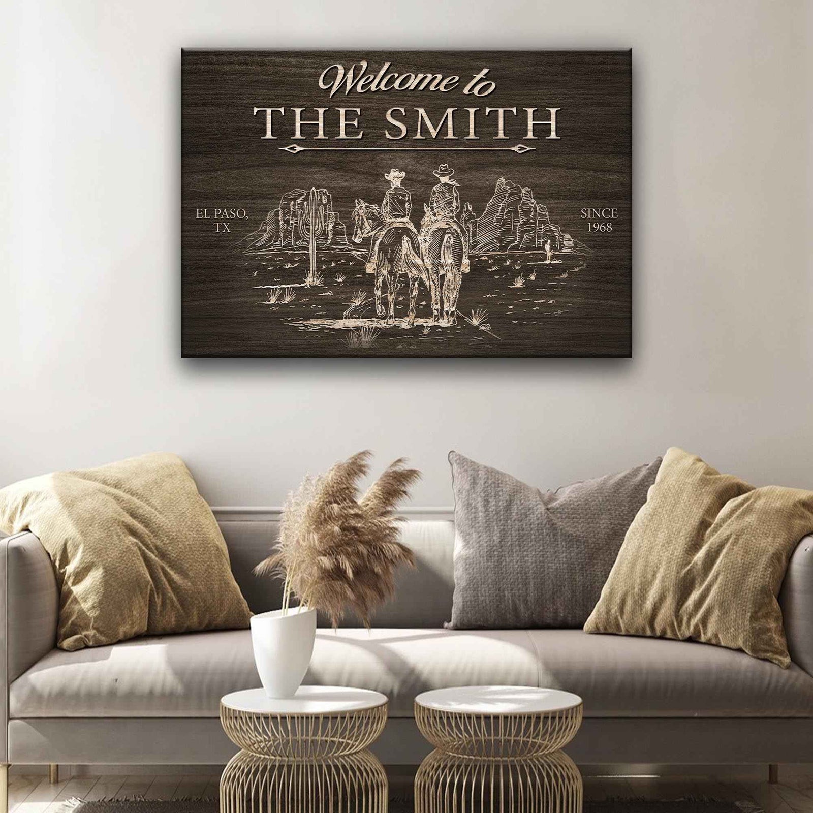 Cowboy Welcome Sign