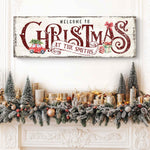 Family Welcome To Christmas Sign II