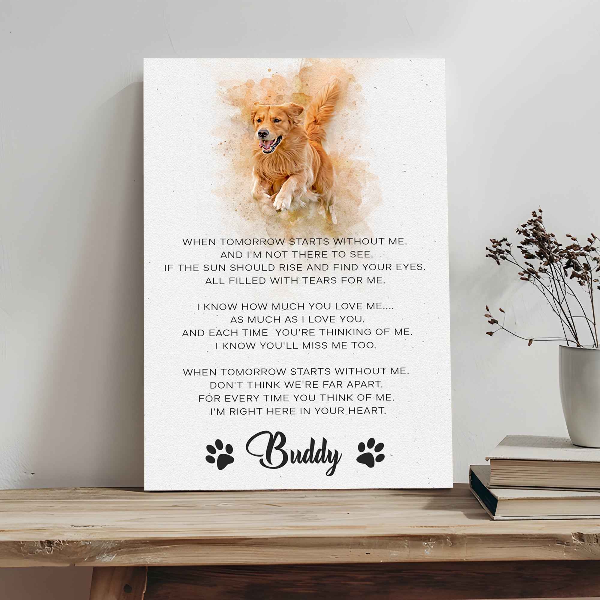 Pet Memorial Sign I'm Right Here In Your Heart