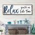 Relax You're on Lake Time Sign IV