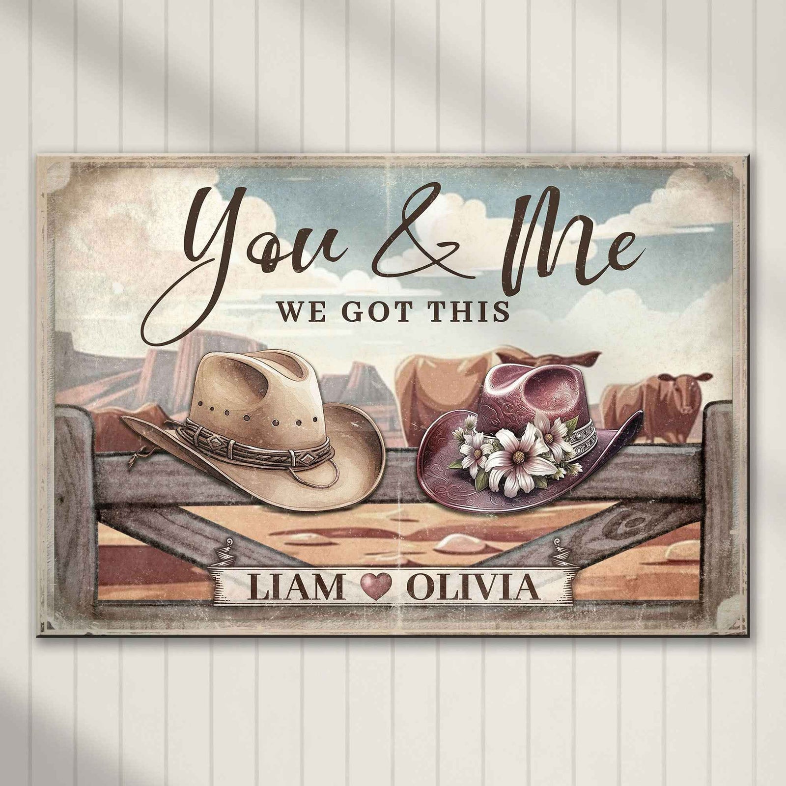 Cowboy Themed We Got This Couple Sign