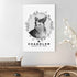 Pet Memorial Portrait Monochrome Sign