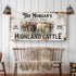 Personalized Highland Cattle Sign III
