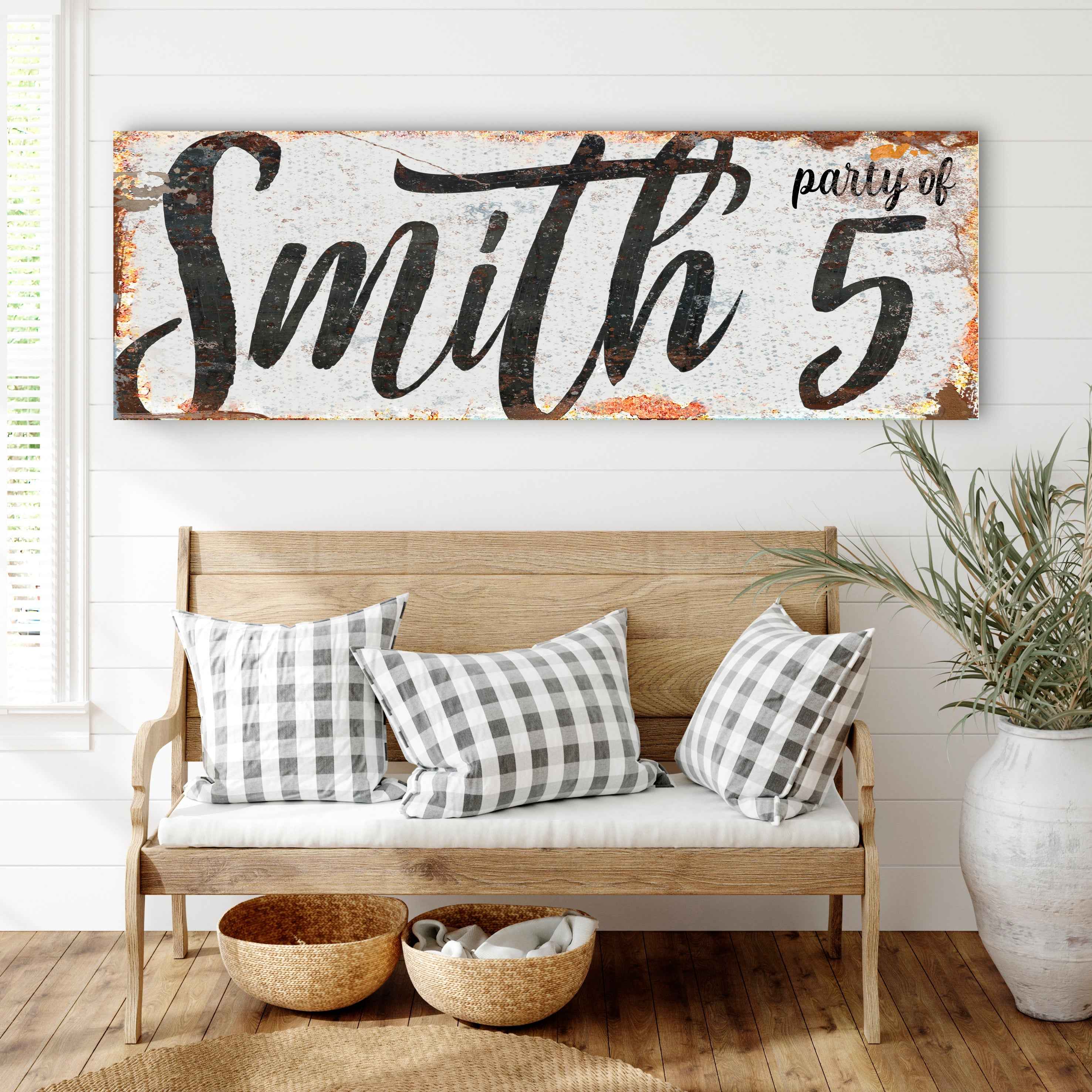 Personalized Party of Family Sign II