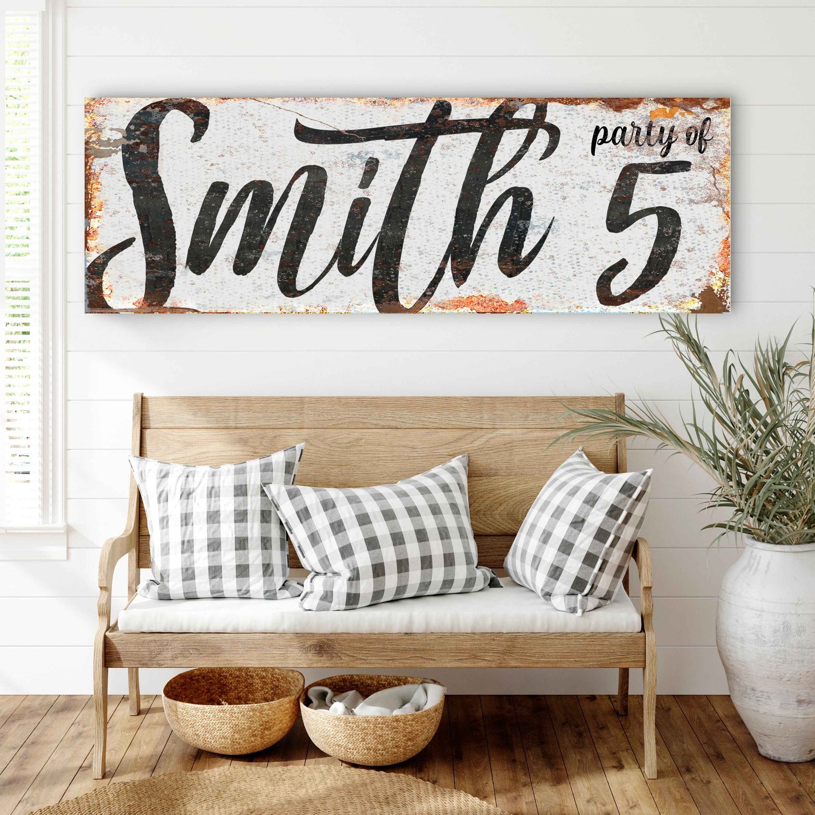 Personalized Party of Family Sign II