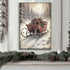 Vintage Christmas Sleigh Sled Wall Art IV