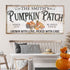 Personalized Pumpkin Patch Sign VII