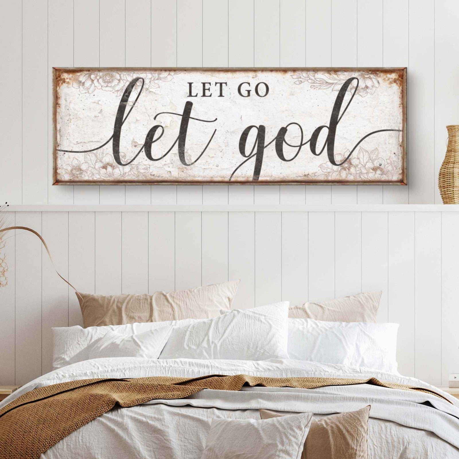 Let Go Let God Faith Sign V