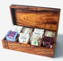 Tea Chest - Mesquite - 8 Compartments