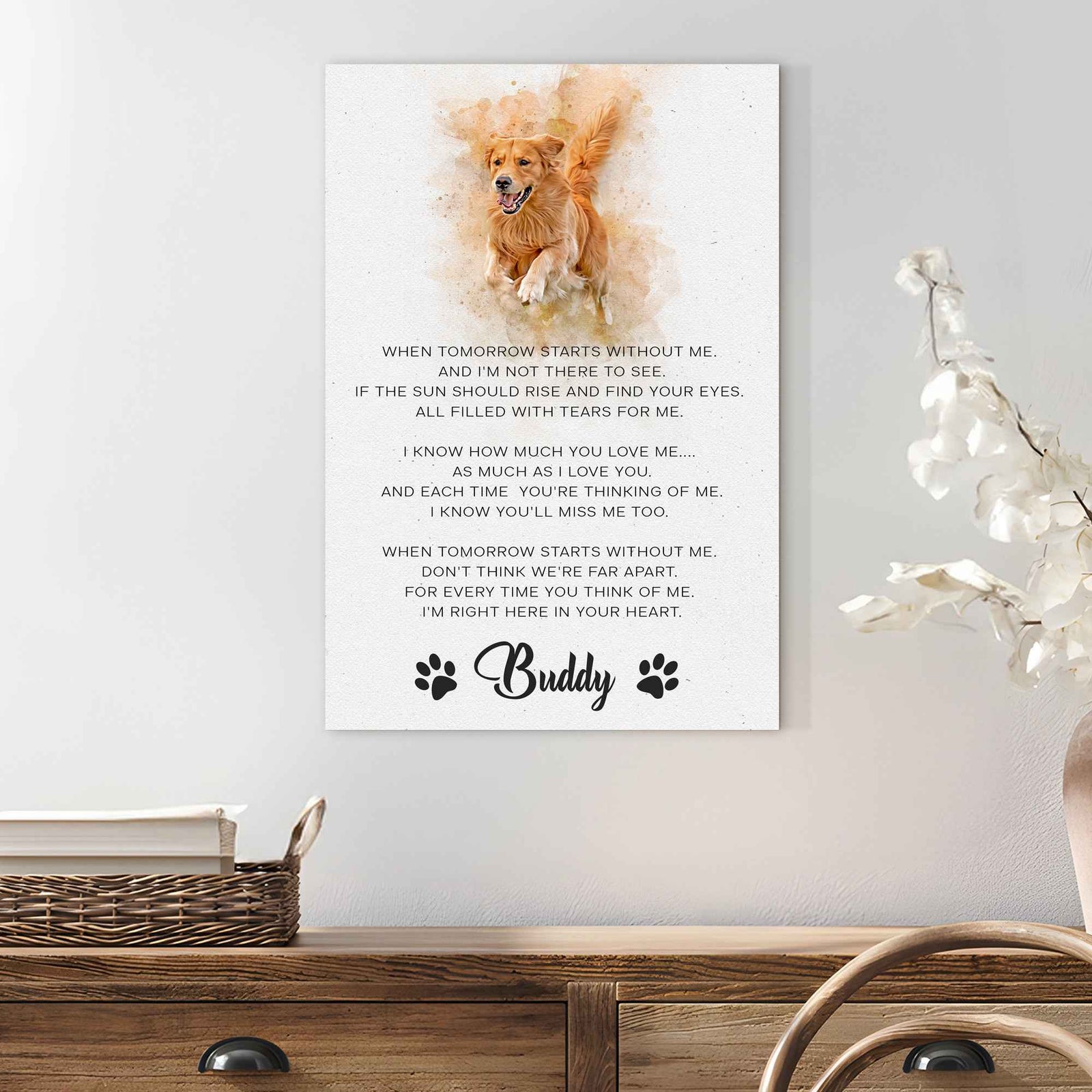 Pet Memorial Sign I'm Right Here In Your Heart
