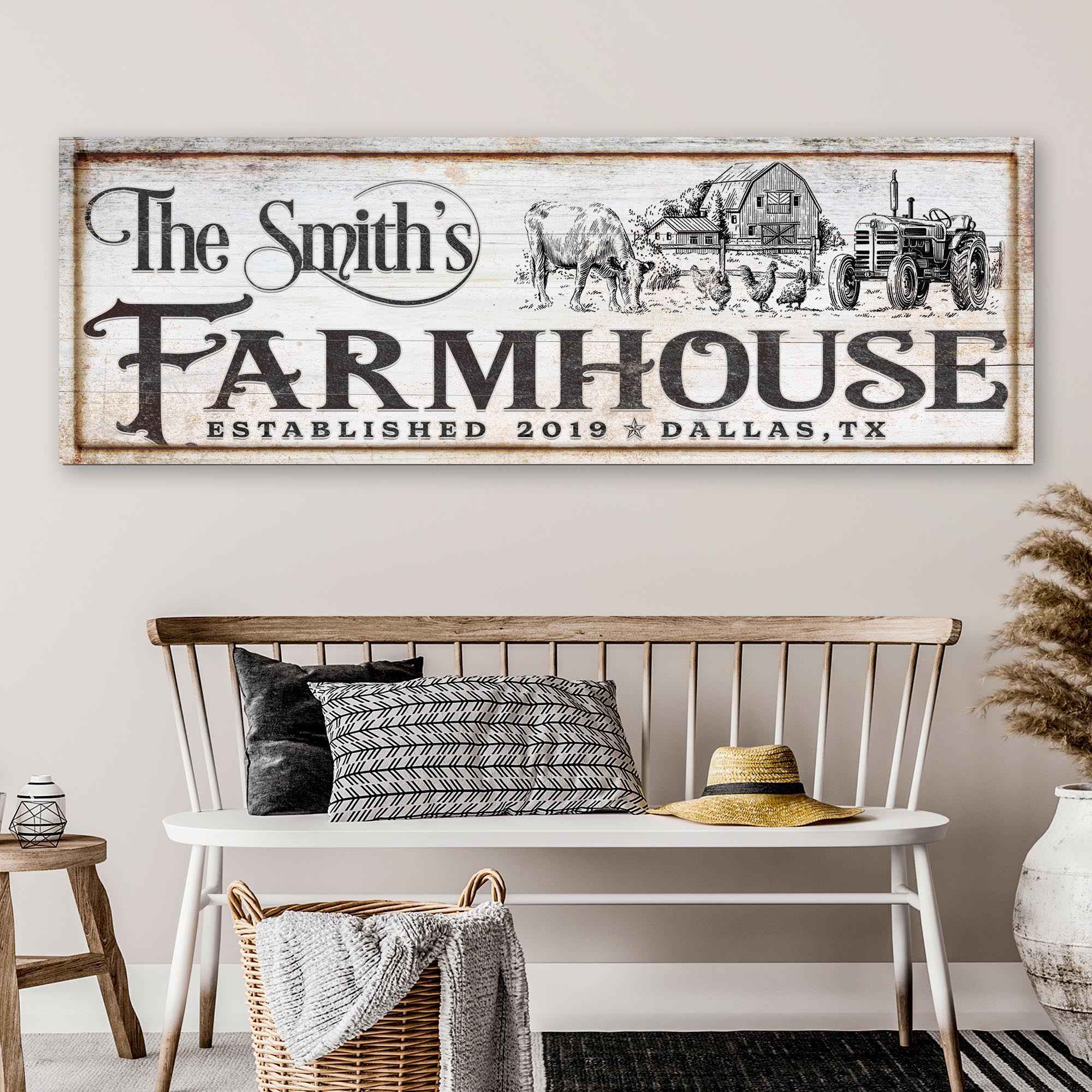 Vintage Rust Farmhouse Sign II
