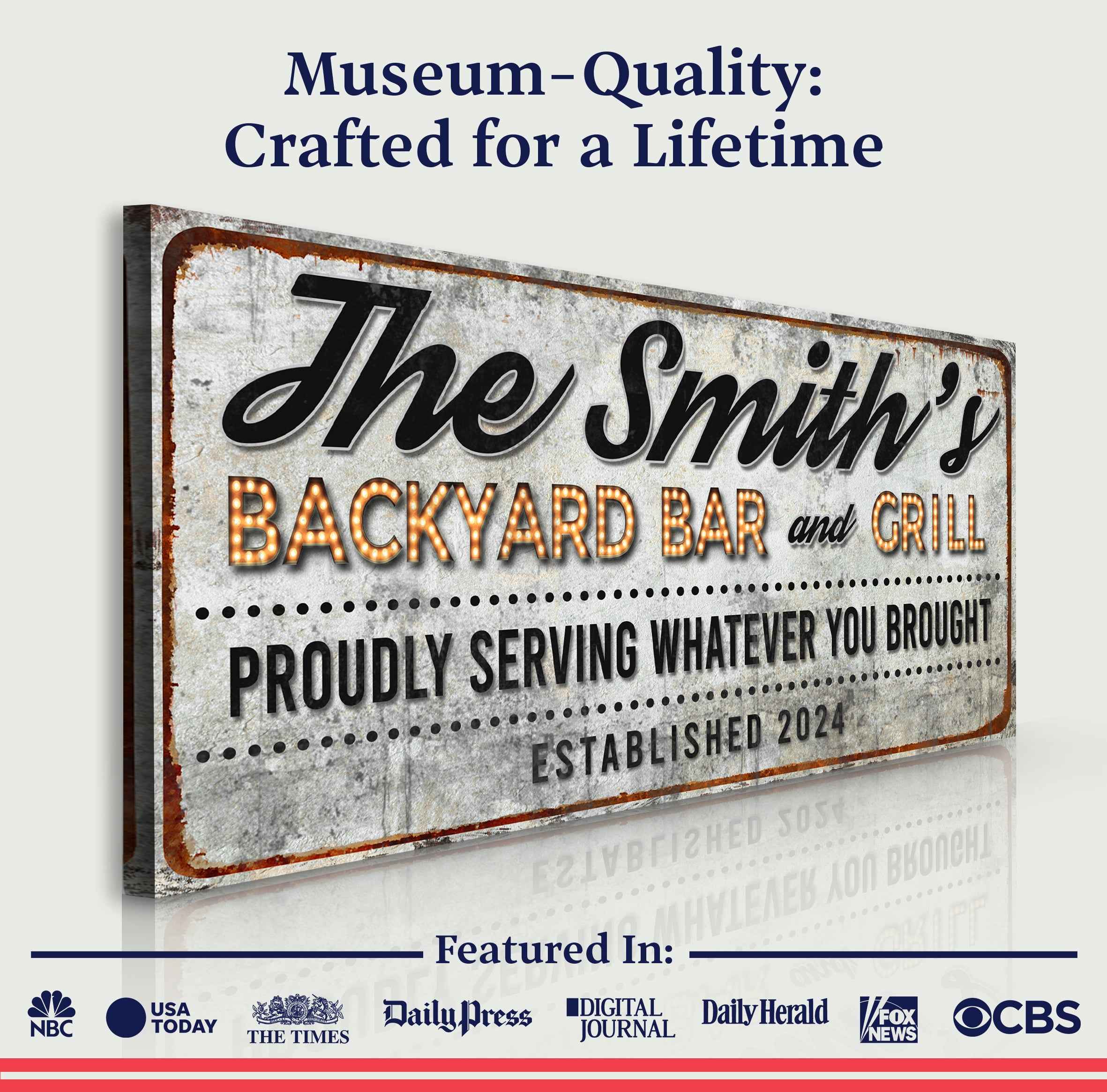Backyard Bar & Grill Sign XX