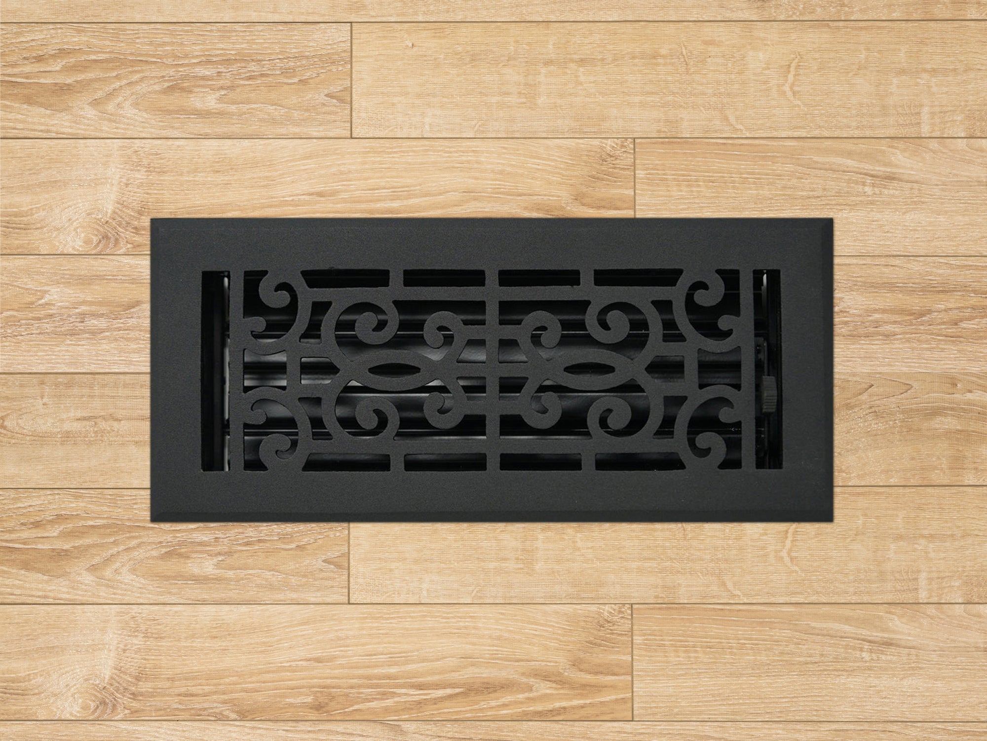 Cast Aluminum Baroque Vent Covers - Black