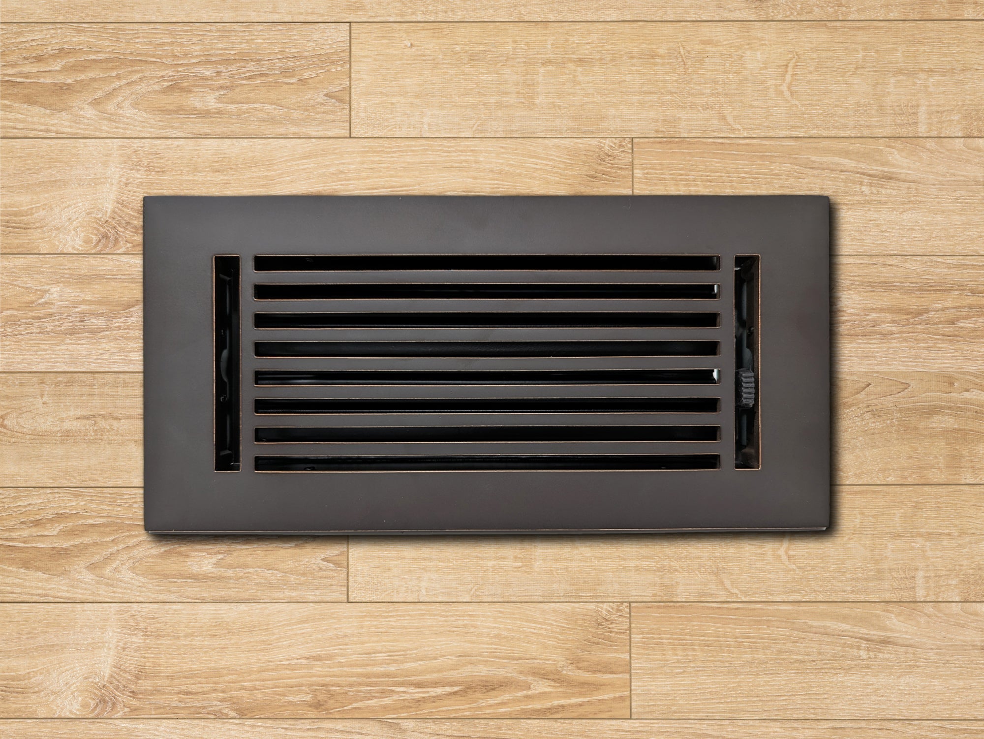 Cast Aluminum Linear Bar Vent Covers - Oxidized Bronze