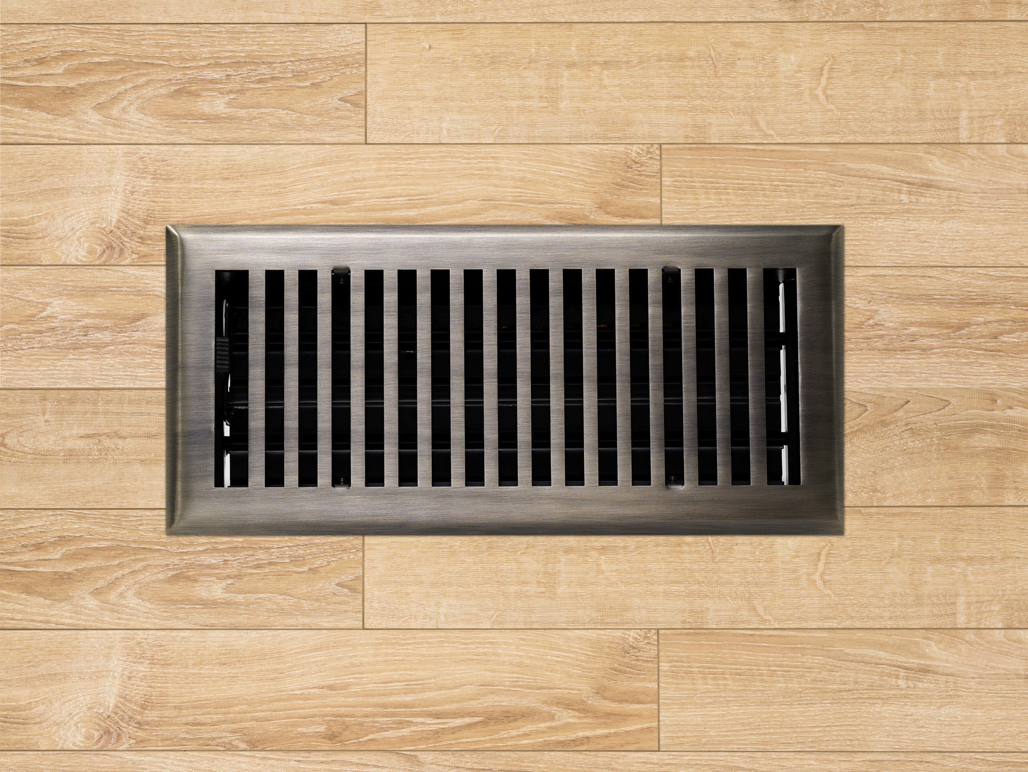 Cast Brass Contemporary Vent Covers - Antique Brass