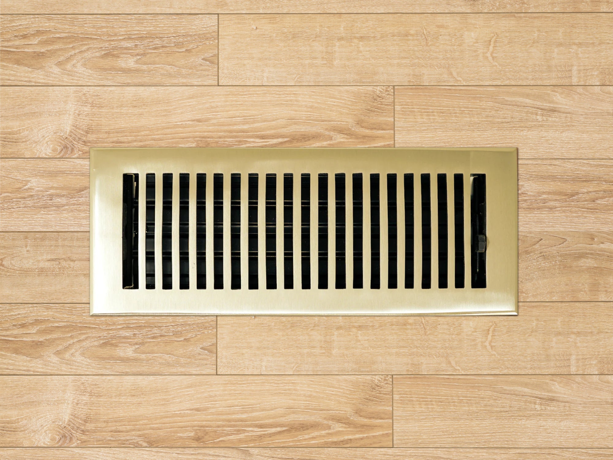 Cast Brass Contemporary Vent Covers - Polished Brass