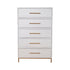 Madelyn Five Drawer Chest, White