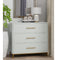 Madelyn Three Drawer Small Chest, White