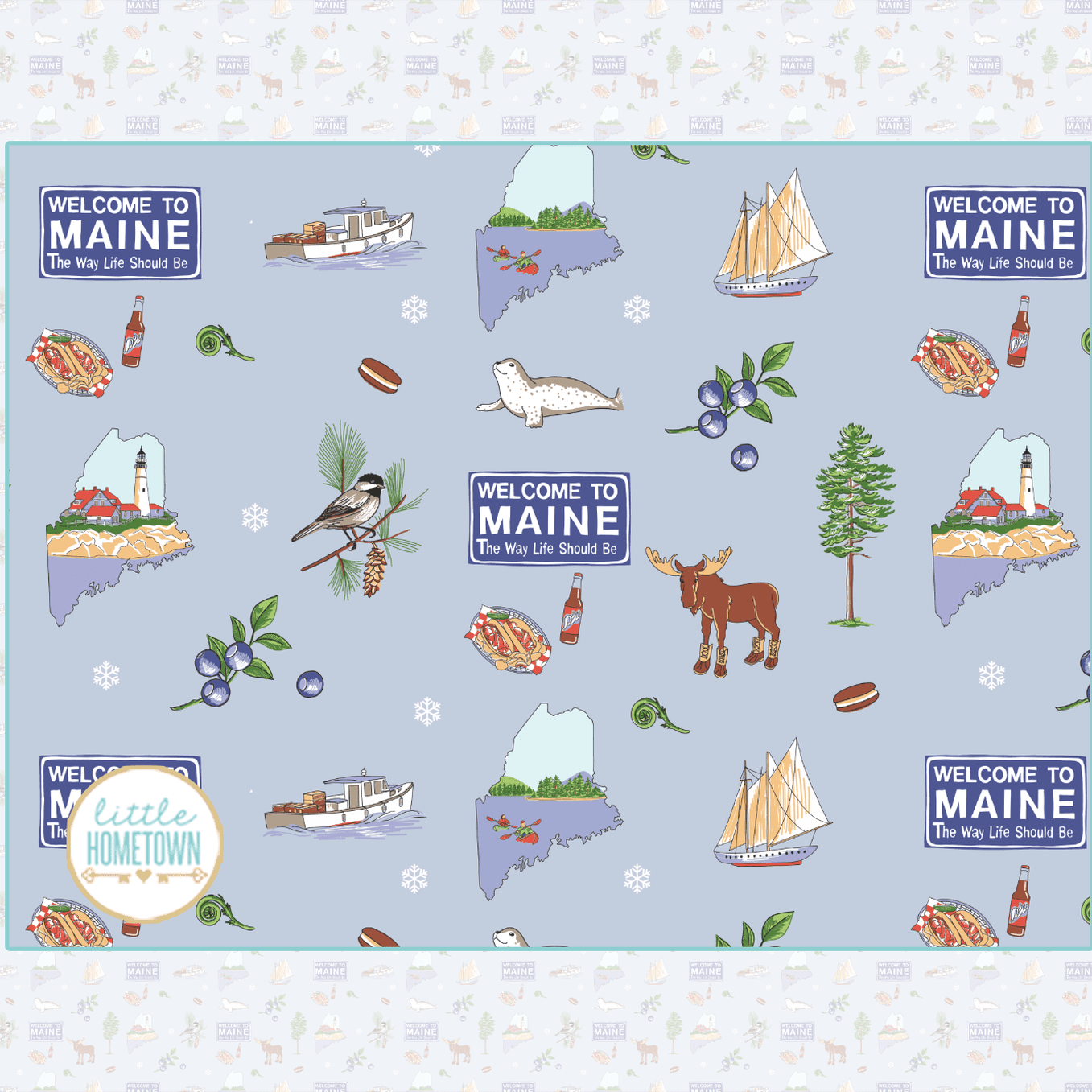 Maine Plush Throw Blanket 60x80