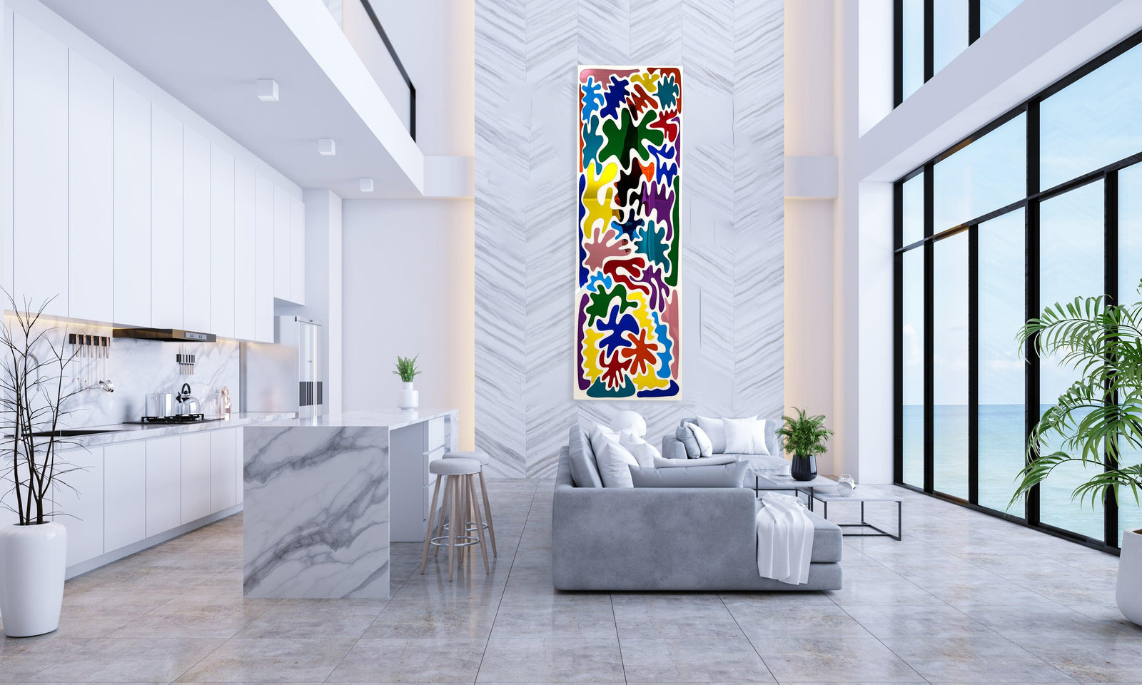 Matisse Art Mirrored Wall Sculpture