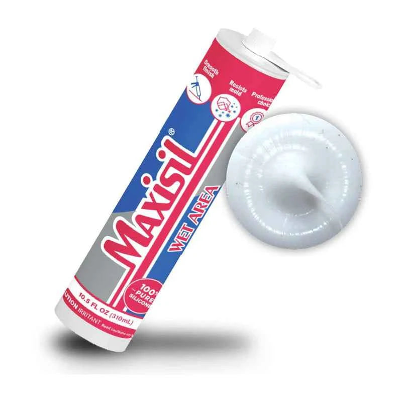 Maxisil Wet Area Sealant A2 White 10.5 Fl. Oz Tube case Of 20