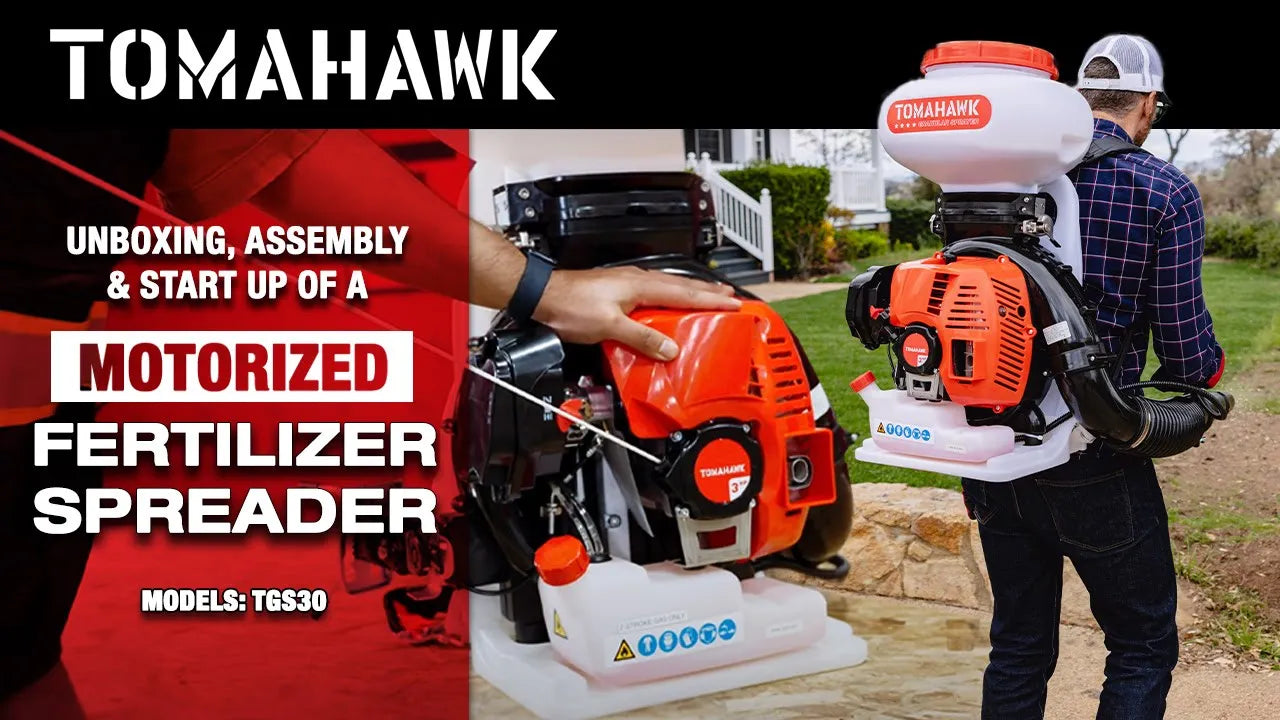 4 Gal Motorized Fertilizer Spreader Broadcast Lawn Seed Ice Melt Salt