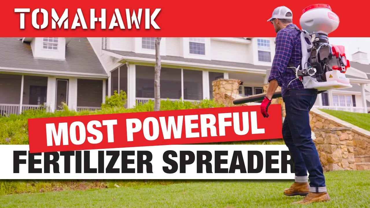 4 Gal Motorized Fertilizer Spreader Broadcast Lawn Seed Ice Melt Salt