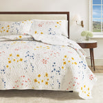 Colorful Floral 3 Piece Quilt Set - Marianne Collection