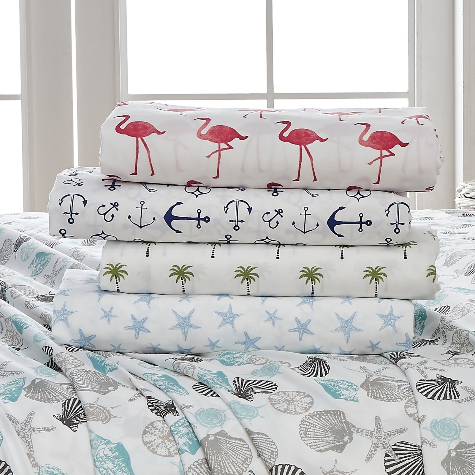 4-Piece Coastal Microfiber Sheet - Newport Collection