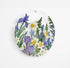Meadow Flowers Printed Transparent Acrylic Circle