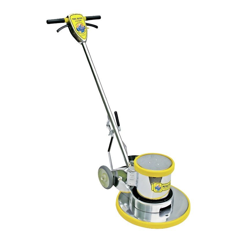 Mercury BOSS-2 Dual Speed Heavy-Duty Floor Machine With Interchangeable Aprons - 175/300 RPM Brush Speed