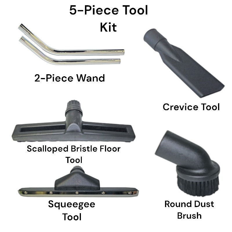 Mercury Storm Wet/Dry 20-Gallon Vacuum with 5-Piece Tool Kit - Poly Tank (WVP-20)