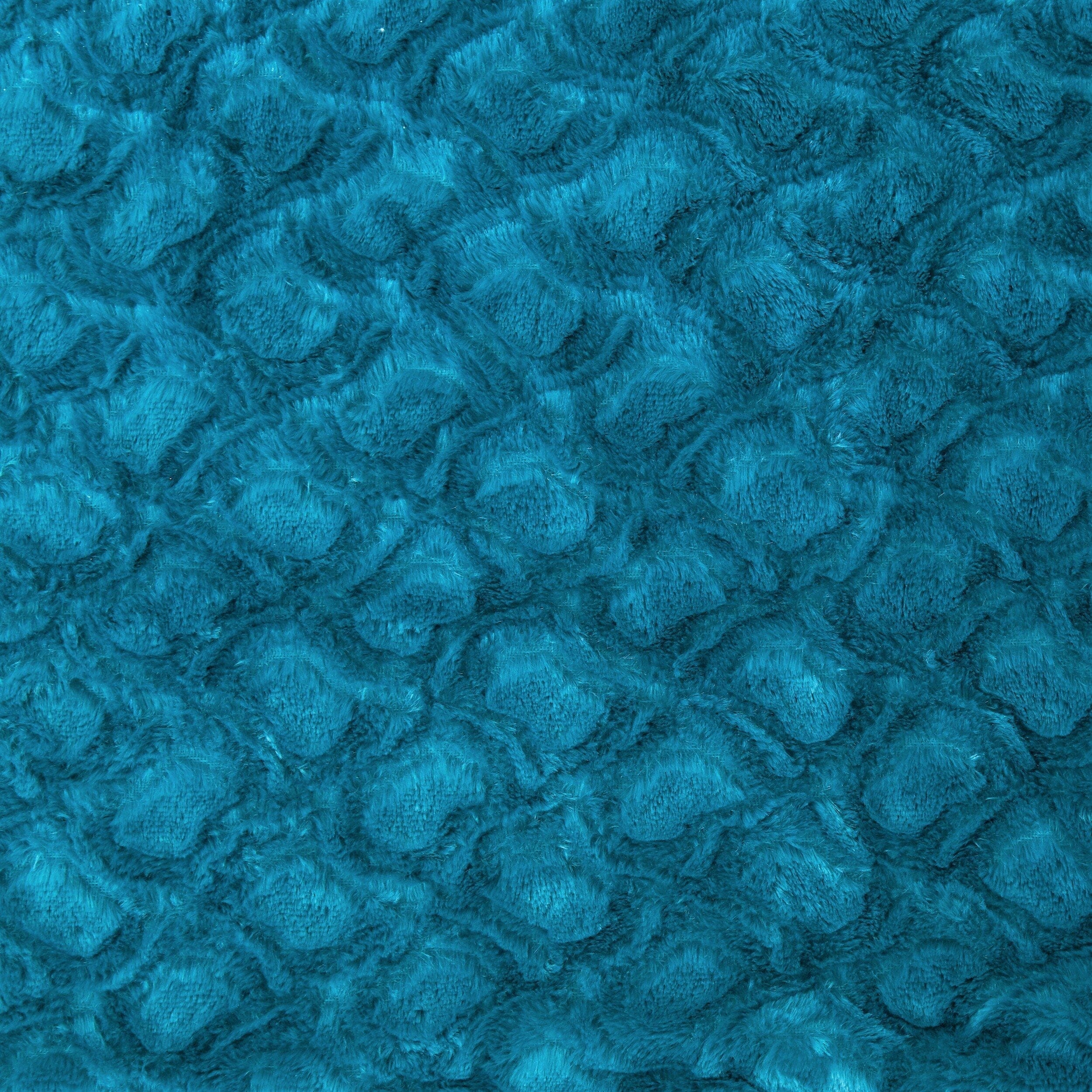 DaDa Bedding Jewel Tones Emerald Green Blue Luxury Faux Fur Throw Pillow Cover (171805)