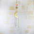 Metallic Hoop Moon Sun Wind Chimes Crystals Sun-catcher Ornament With Chakra Energy K9 Crystal Ball Prisms Hanging Rainbow Chaser Window Curtains Pendant Home Decor Gifts