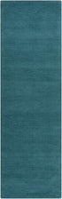 Brockton Solid Wool Teal Area Rug
