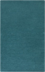 Brockton Solid Wool Teal Area Rug